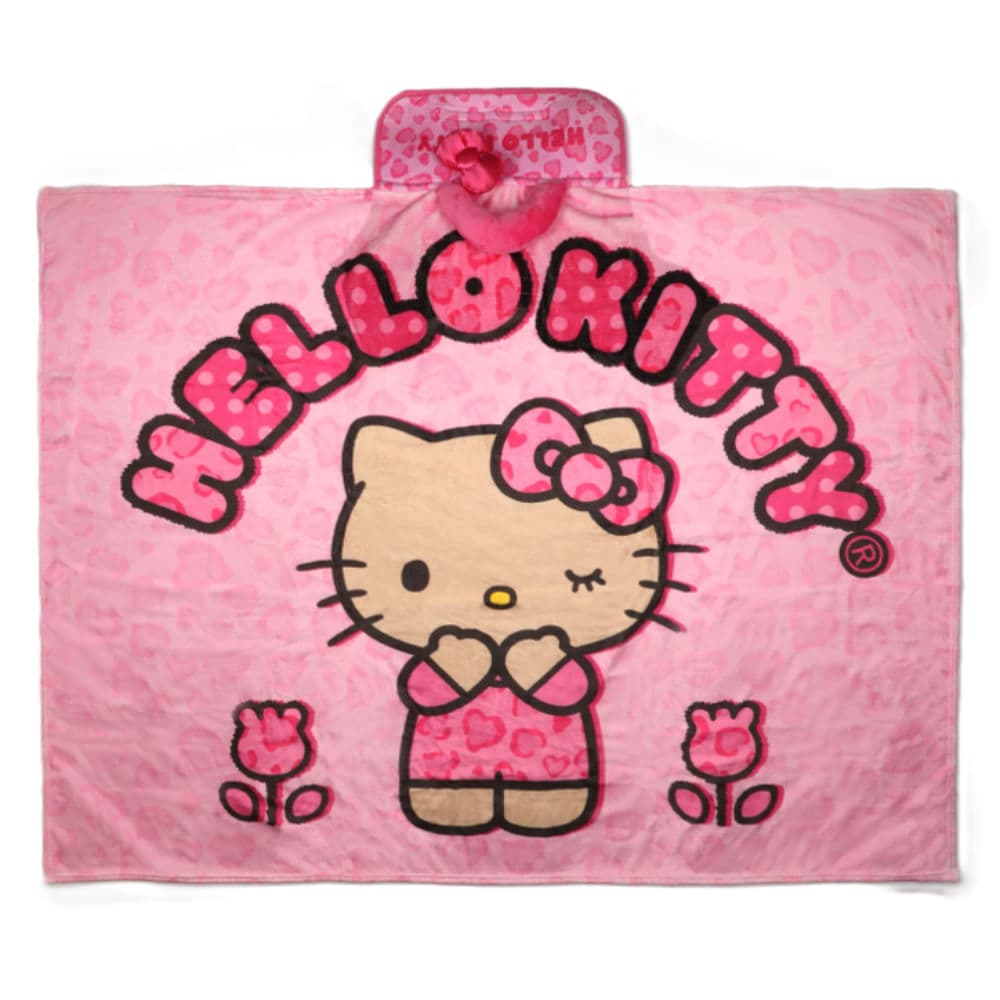 Manta Grande con Estampado y Asa Hello Kitty Leopard Print Serie Sanrio