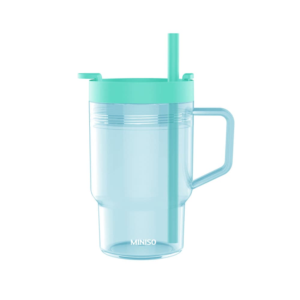 Vaso con Pitillo y Asa 450 Ml