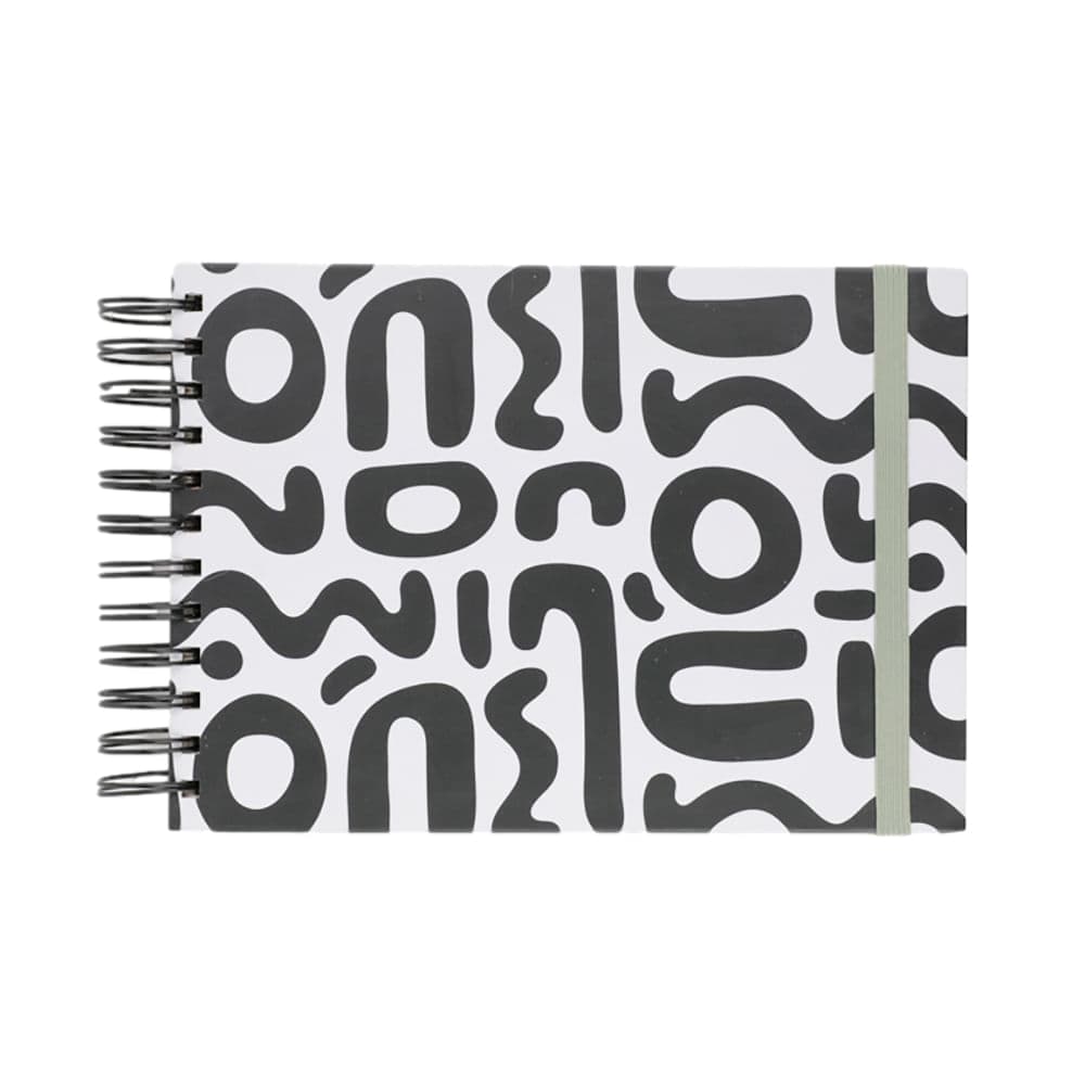 Libreta de Tapa Dura con Liga Serie Black & White